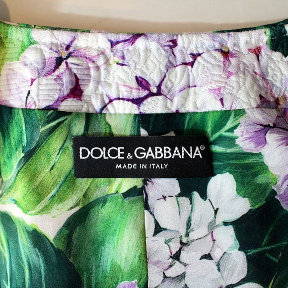 Dolce & Gabbana 2017 hydrangea matelasse jacket